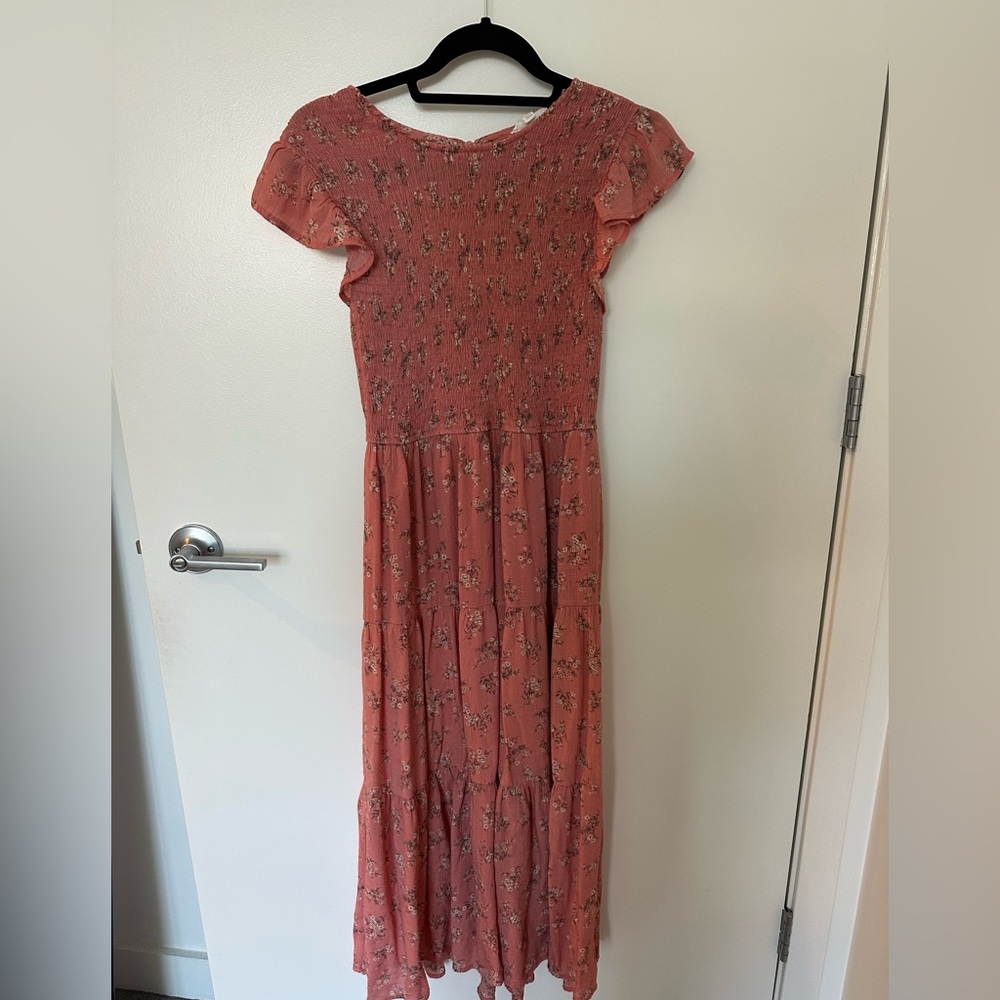 Floral Pink Maxi Dress